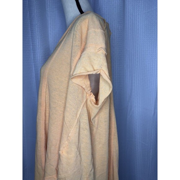NEW Free People Women’s M Peach Sammie V-Neck Short Sleeve Tunic Top HOBO NWT - Picture 4 of 8